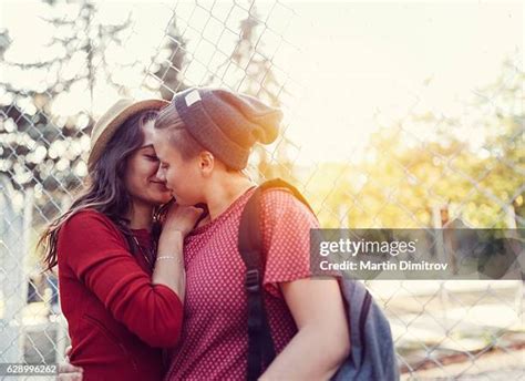 5,642 Lesbian Women Kissing Stock Photos & High